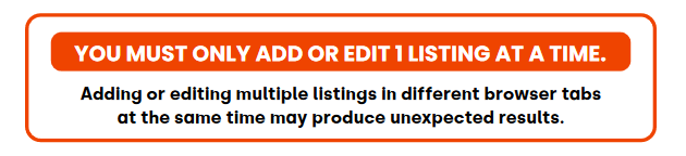 A white and orange rectangular sign with black text

Description automatically generated
